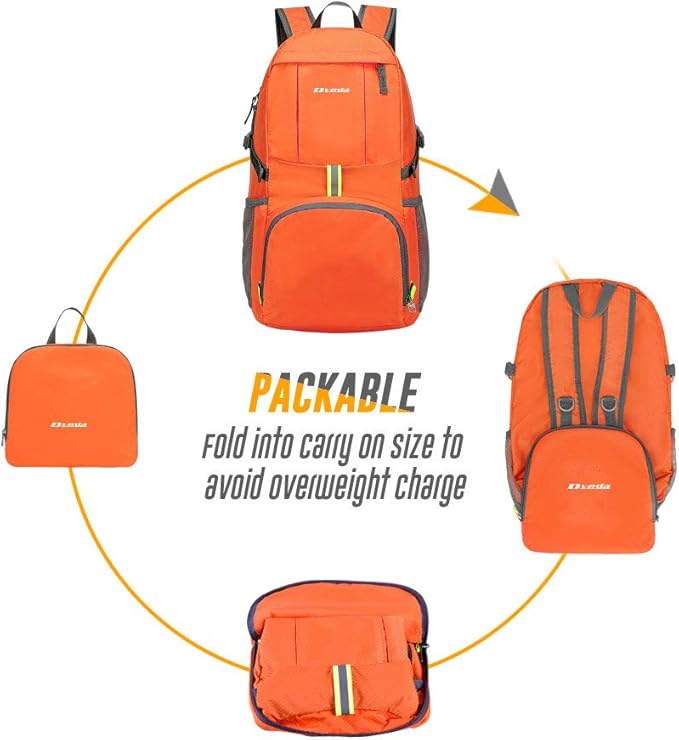 35L Lightweight Packable Backpack Waterproof Durable Hiking Travel Backpack Daypack