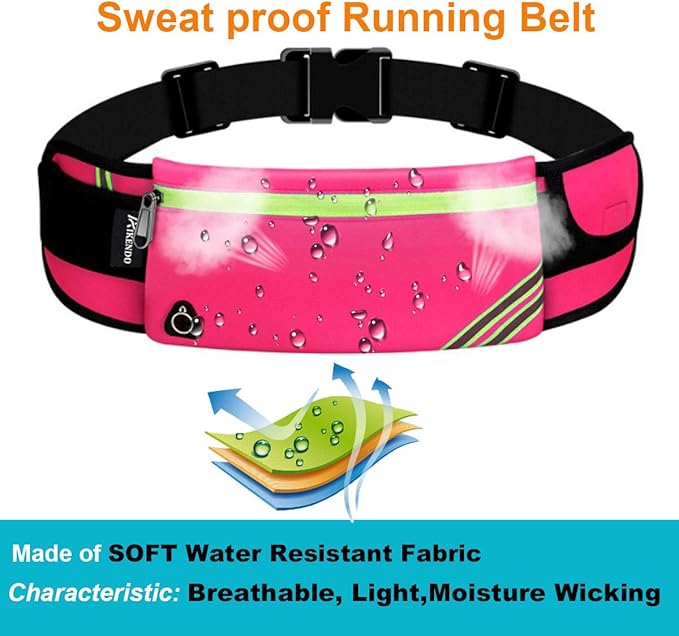 Women Fanny Pack Running Belt,Belt Bag,Water Resistant Wasit Pack Bag for Hiking Fitness,Phone Carrier,Running Gear.