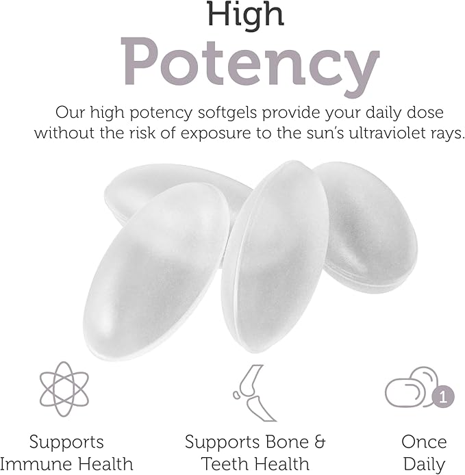 Zahler Vitamin D3 3000IU, Vitamin D3 Supplement 3,000 IU, Certified Kosher (250 Softgels)