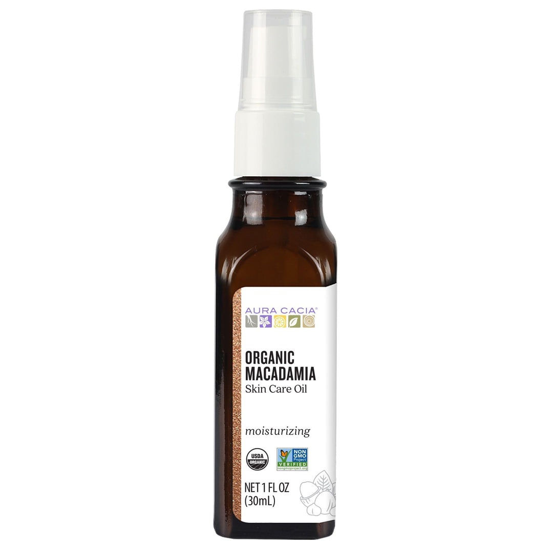 Aura Cacia Organic Skin Care, Protecting Macadamia Oil, 1 Fluid Ounce