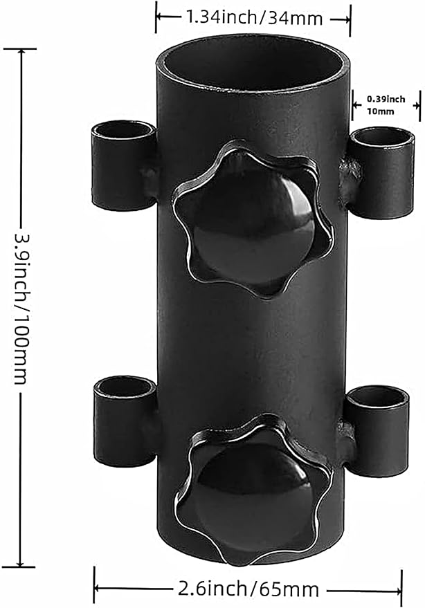 2-Pack Tent Holder Camping Tent Pole Holder, Portable Tent Holder Tube Outdoor Reinforced Windproof Shade, Tarp Pole Holder for Camping, Fishing, Hiking