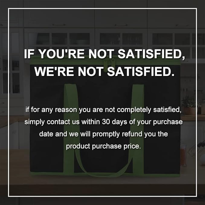 Insulated Reusable Grocery Shopping Bags, 4 Packs