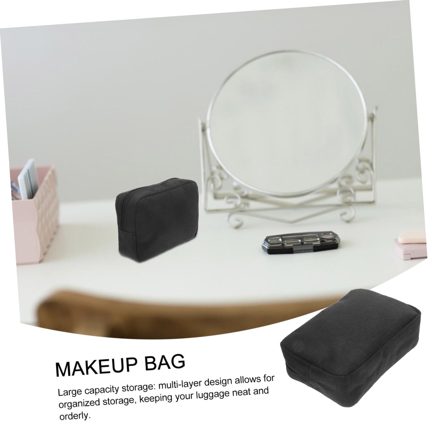 CTIRCHIU Portable Digital Accessories Organizer Bag Compact Travel Electronics Case with Storage Sleek Gray Cosmetic Pouch for Men and Women Lightweight Cable and Gadget Carrying Case