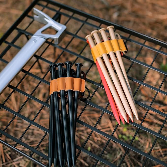 Beavorty 2pcs Nail Chain Storage Bag Outdoor Tent Camping Accessories Outdoor Camping Accessories Tent Nail Storage Bag Tent Pegs Chain Tent Stakes Organizer Portable Tent Sleeve Hook up