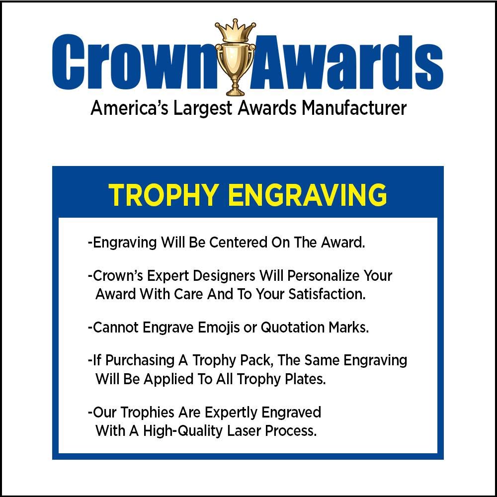 Employee of The Month Wave Acrylic Award, 4" H Personalized Employee Award, Engraving Included Prime