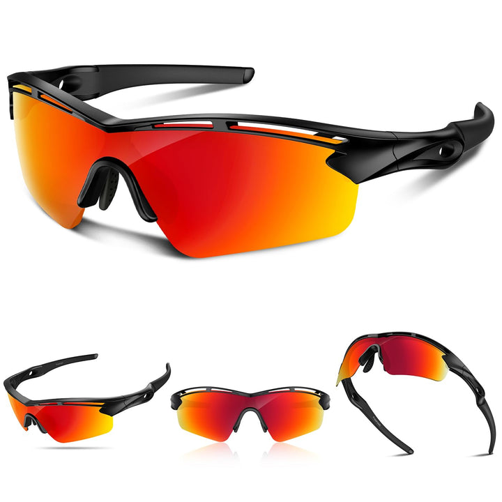 Polarized Sports Sunglasses for Men Women Youth Baseball Cycling Running Driving Fishing Tennis Golf Motor TAC UV400 TR90