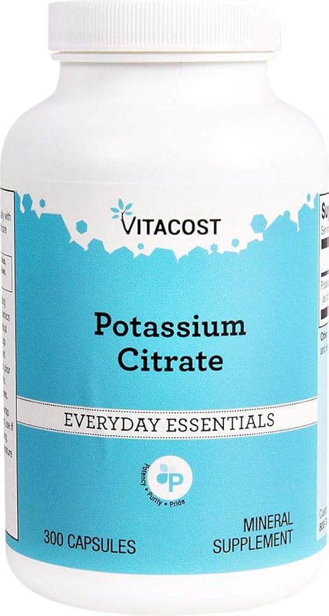 Vitacost Potassium Citrate - 99 mg - 300 Capsules