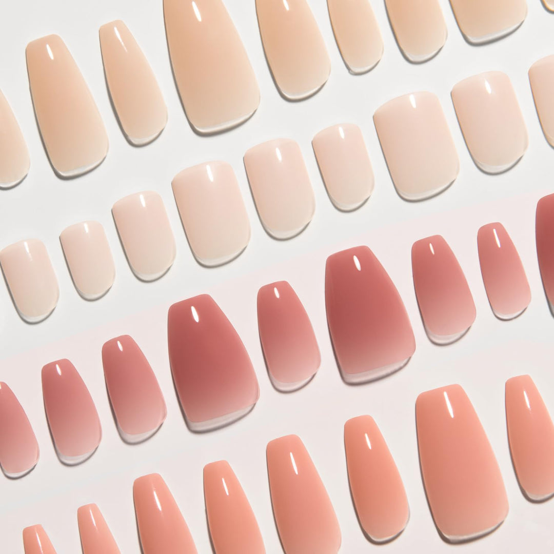 KISS Bare But Better TruNude Fake Nails Nude Nail Shades Manicure Set, 'Nude Nude', 28 Chip Proof, Smudge Proof Glue-On Nails