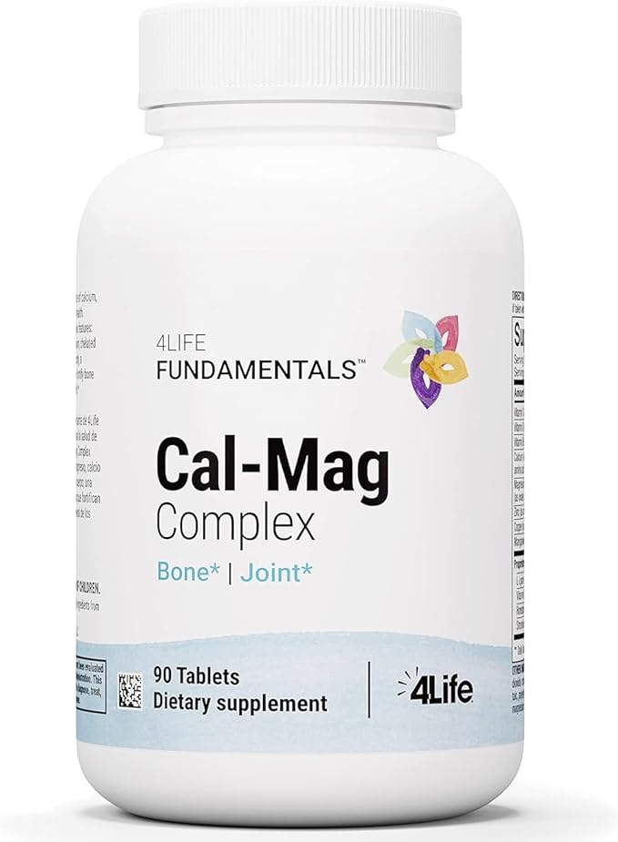 4Life Cal-Mag Complex - with Calcium, Magnesium, Vitamin D, and K - 90 Tablets