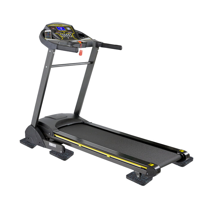 Treadmill Mat Pads, Exercise Equipment Mat with High Density Rubber for Protect Floors 4.7" x 3.2" x 0.55" (6 PCS) Black