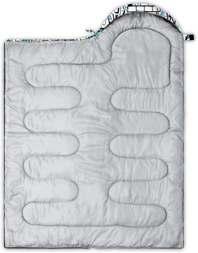 AILONEN Boys Sports Camping Sleeping Bags,Lightweight & Waterproof,3 Season Warm & Cool Weather,Black Player Basketball Sleeping Bags for Kids Adults,Travelling,Outdoors