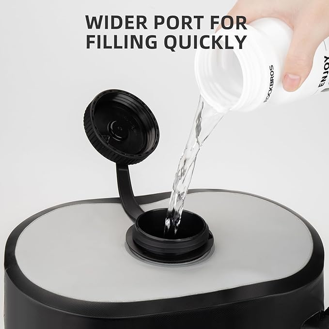 ROCKBROS Portable Shower for Camping Shower Bag 5 Gallons/20L Large Capacity Shower Bag for Camping Gear Solar Shower Bag for Camping Outdoor