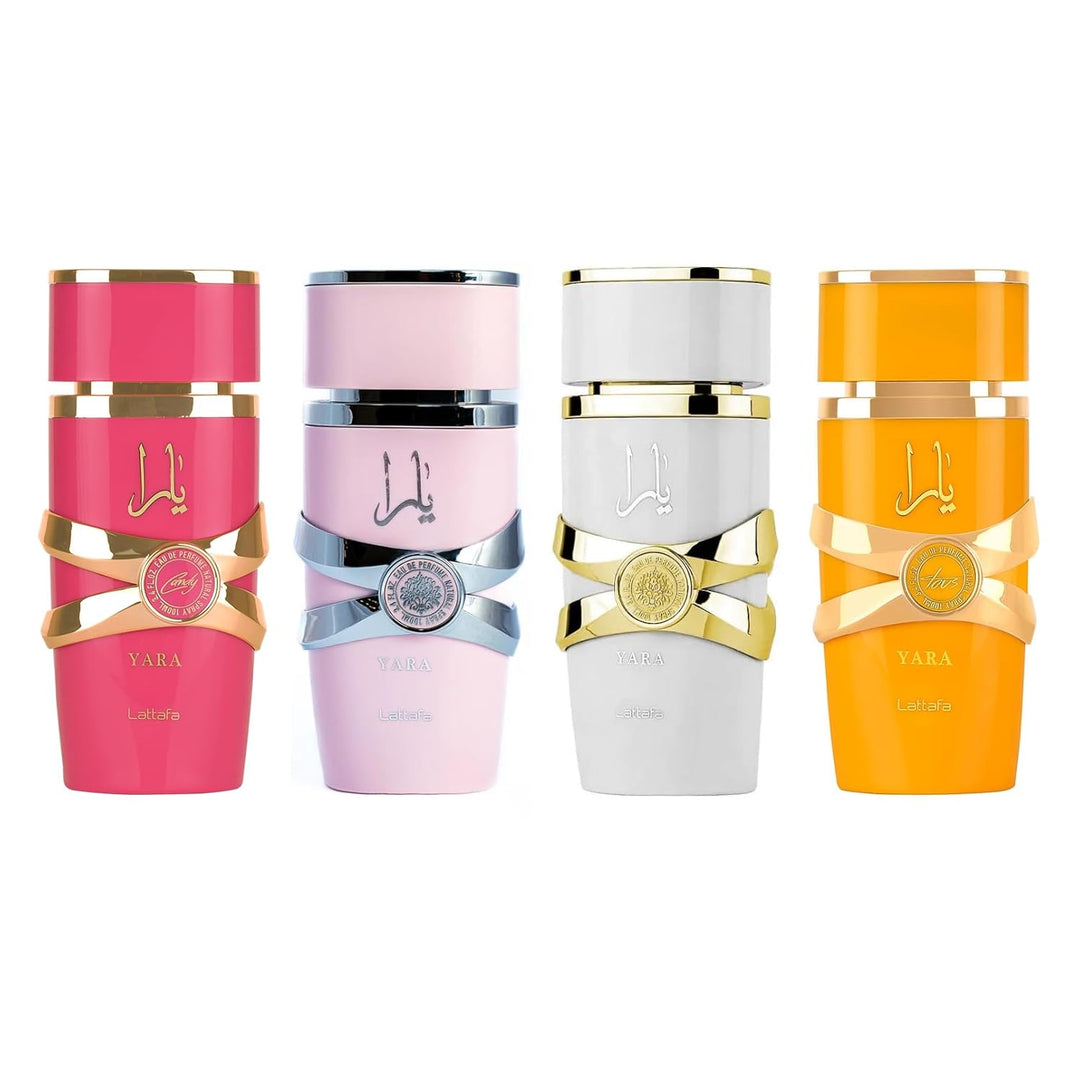 Lattafa Yara 5th Anniversary Eau de Parfum Gift Set | Floral & Fruity | 2 x 3.4 Oz