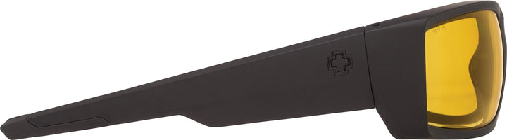 Spy Optic Men's General Rectangular Sunglasses, Ansi Matte Black & Yellow, 60 mm