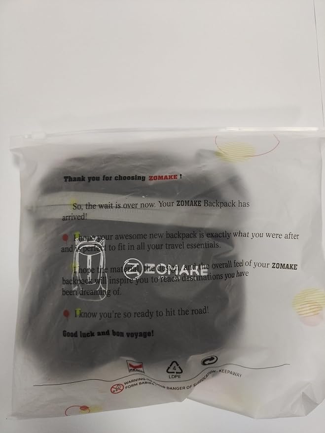 ZOMAKE Ultra Lightweight Packable Backpack 25L, Foldable Hiking Backpacks Water Resistant Small Folding Daypack for Travel(Black)