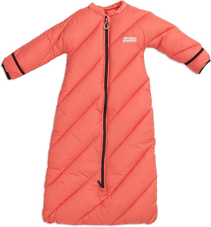 Big Mo 40° Kids Sleeping Bag (Ages 18-36m). The Coziest, Funnest Camping Sleeping Bag for Kids with Adjustable Cuffs.