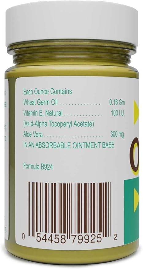 Basic Organics - Basic Brands - Vitamin E Ointment - 2 oz - Moisture Enhancing - Can Help Reduce Appearance of Scars, Stretch Marks, Fine Lines & Wrinkles - Pack of 3