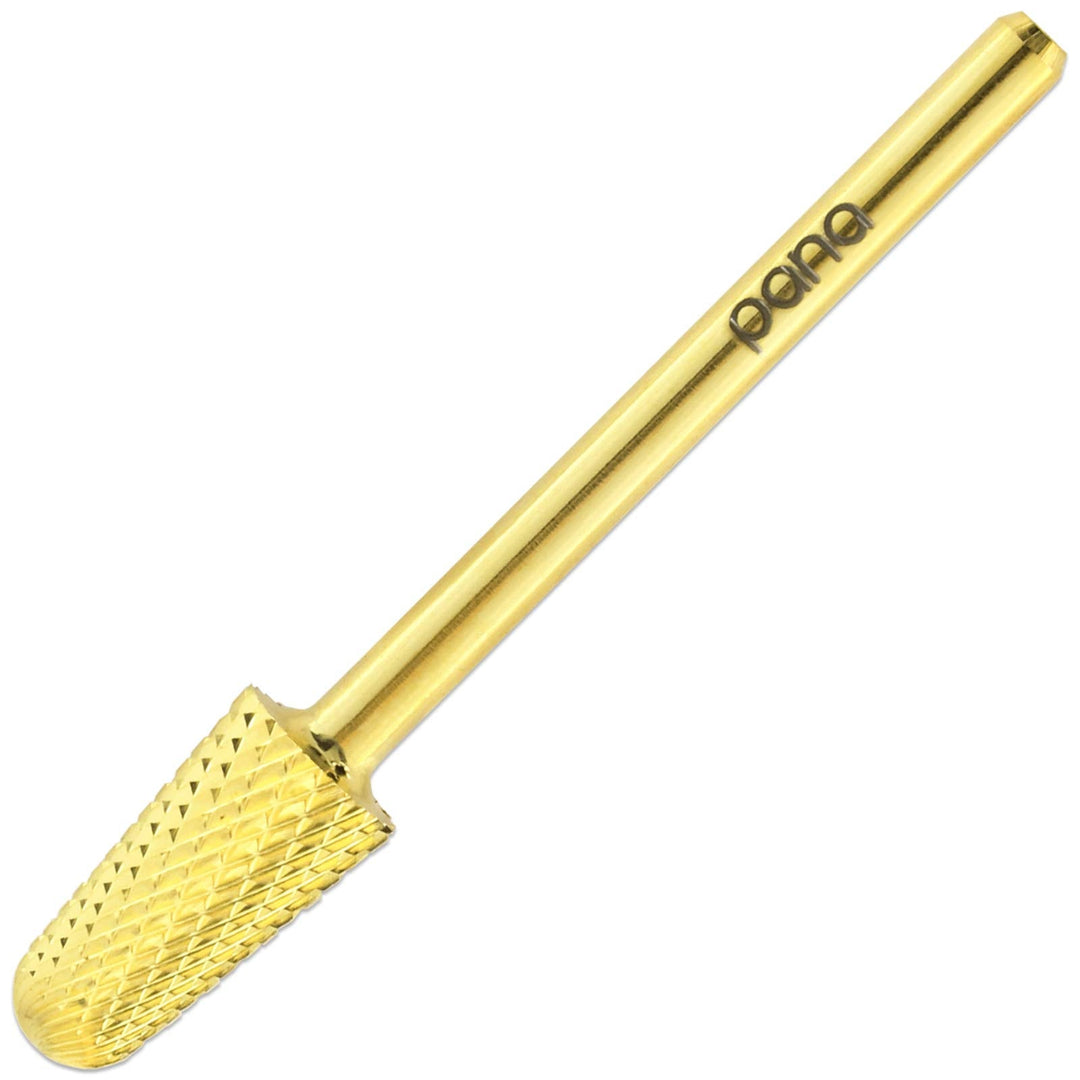 Pana 3/32" Safety Bit Nail Carbide Bit - For Electric Dremel Drill Machine (Fine, Cone - Gold)