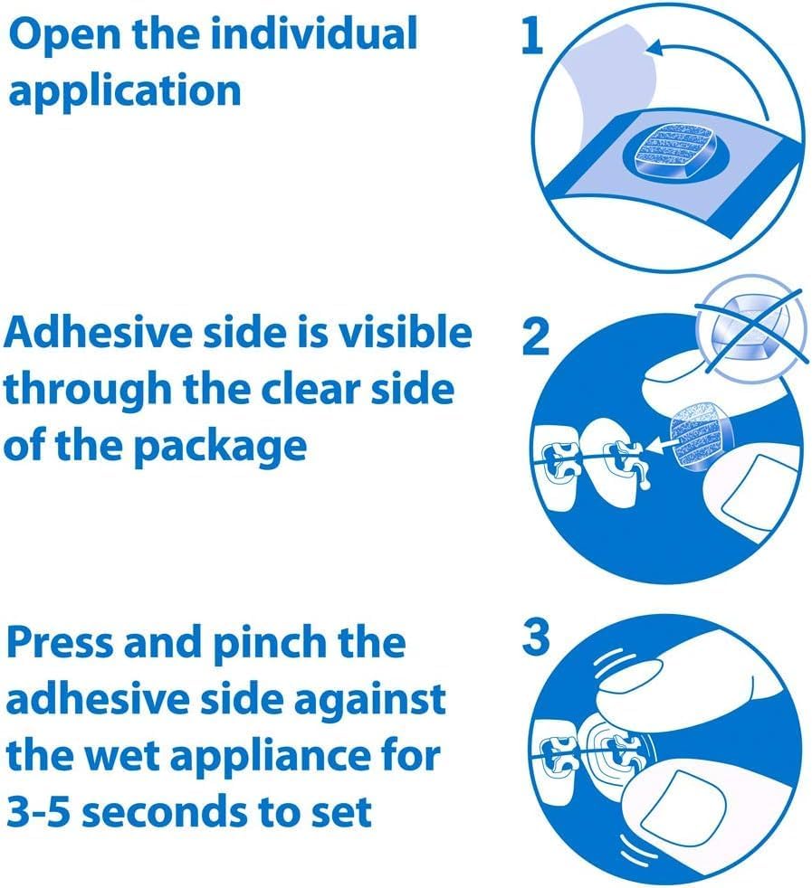 OrthoDots CLEAR – Moisture Activated Braces Wax Alternative for Pain Caused by Braces, Clear Aligner Trays, and Other Orthodontic Appliances. OrthoDots Stick Better and Stay on Longer than Dental Wax.