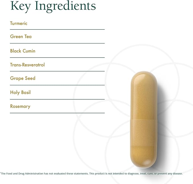 Natura Health Products Botanical Treasures Supplement - Supports Broad-Spectrum Antioxidant Activity- Featuring Turmeric, Ginger, Green Tea, Black Pepper, Trans-Resveratrol, Black Cumin (180 Capsules)