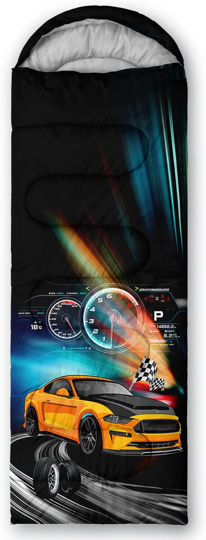 Axolotl Unicorn Sleeping Bag for Kids Boys Girls–Lightweight Warm Cold Weather Sleeping Bags,Waterproof Portable Sleeping Bag with Compression Sack for Camping Backpacking Outdoor Indoor