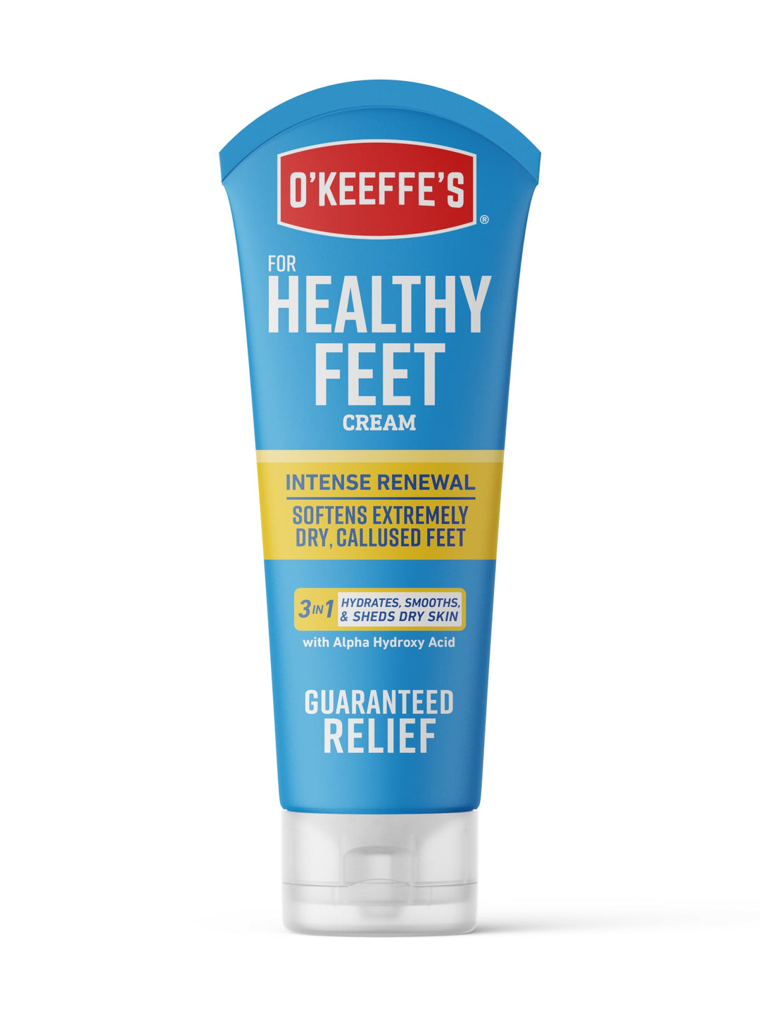 O'Keeffe'S Healthy Feet Intense Renewal Cream With Alpha Hydroxy Acid, Softens And Exfoliates Extremely Dry, Callused Feet, 3Oz