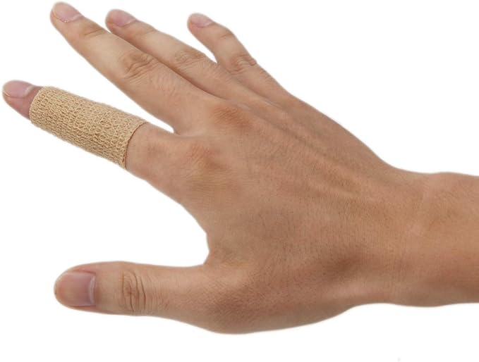 First Aid Bandages Cohesive Wrap Adhesive Self Adherent Tape Colorful (2-Inch, Skin)