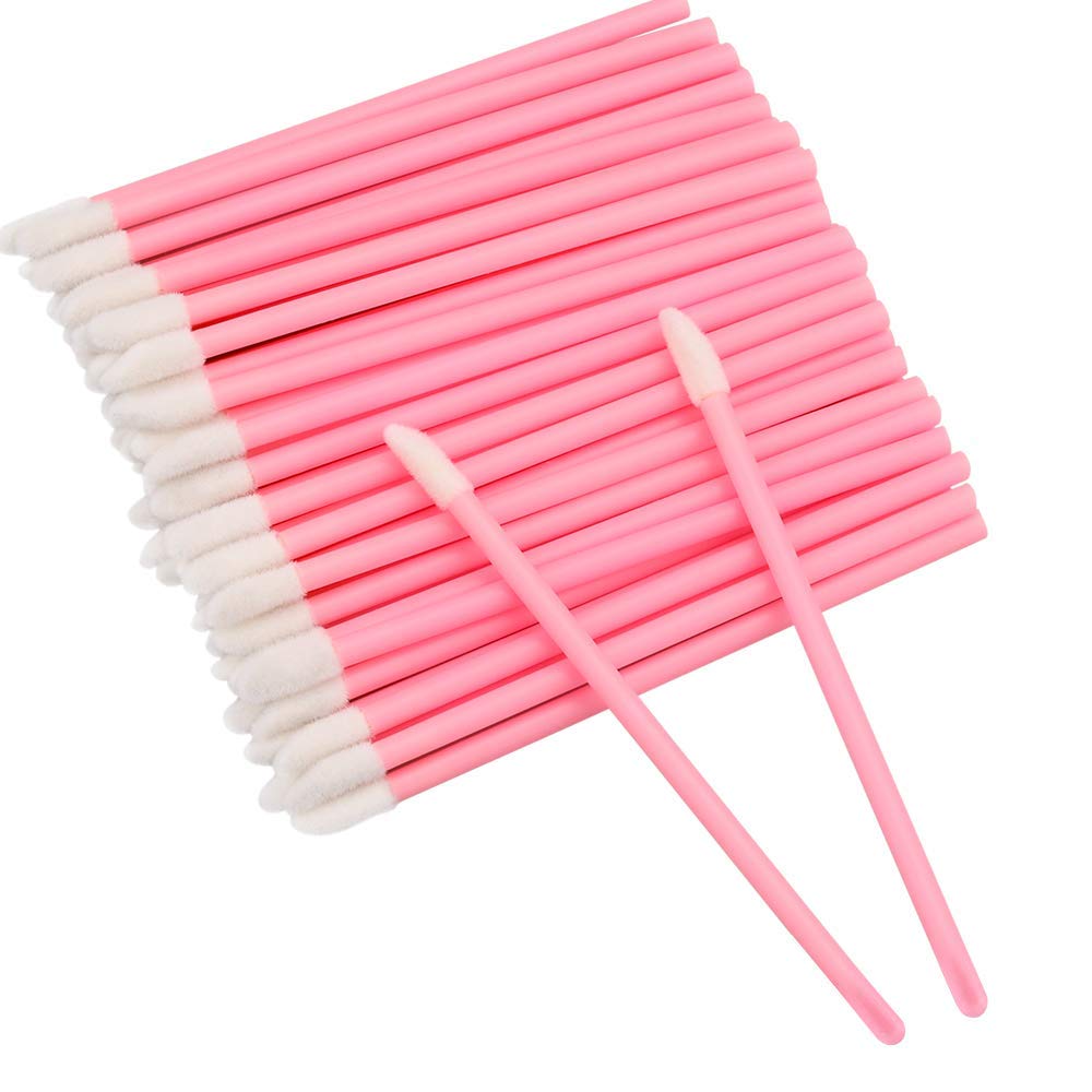 100Pcs Lip Gloss Applicators, Disposable Lip Brushes Lip Gloss Applicators Lipstick Gloss Wands Applicator Perfect Makeup Tool K