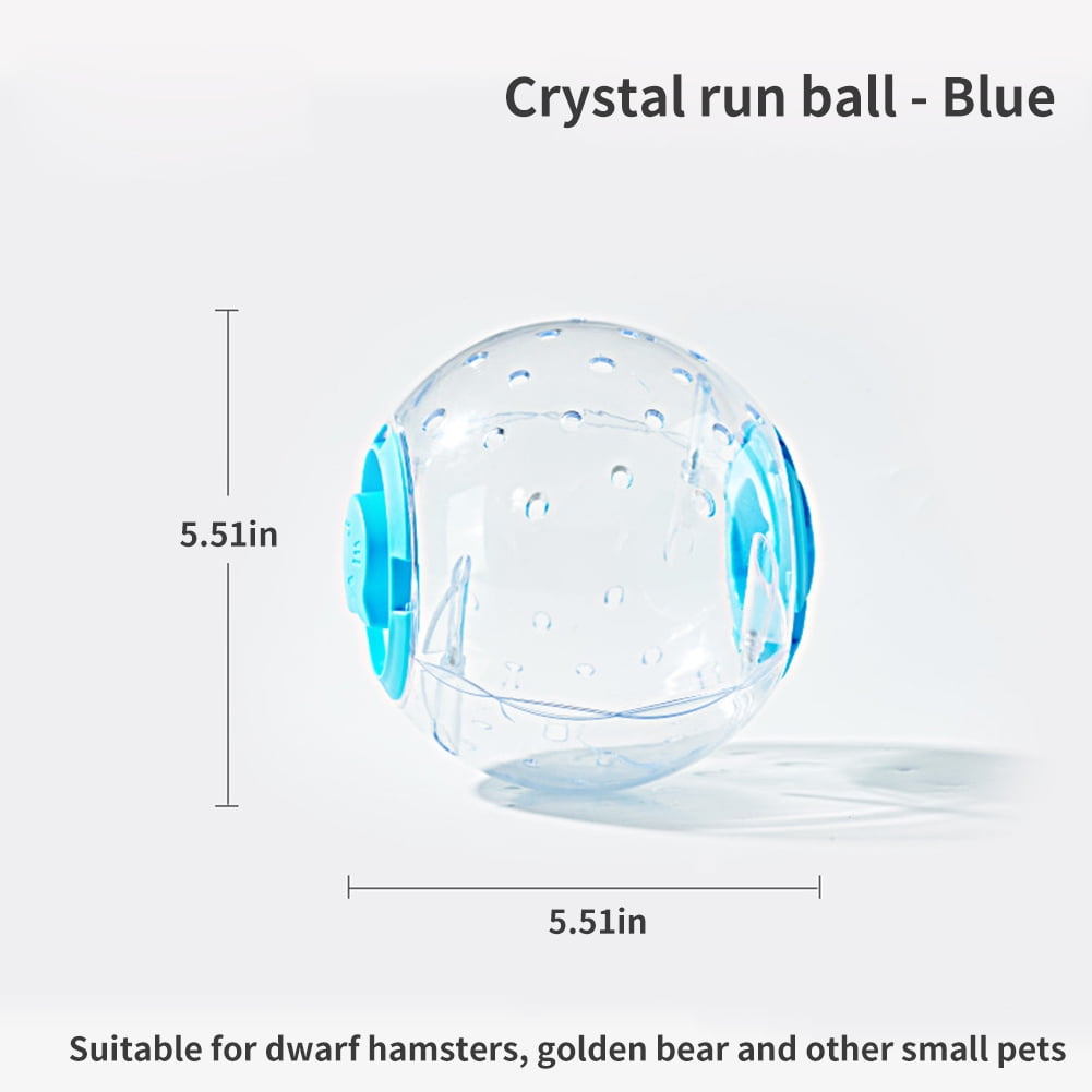 Hamster/Golden Bear Sporting Goods, Crystal Running Ball/Toy/Roller, Transparent, Blue