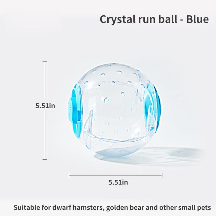 Hamster/Golden Bear Sporting Goods, Crystal Running Ball/Toy/Roller, Transparent, Blue