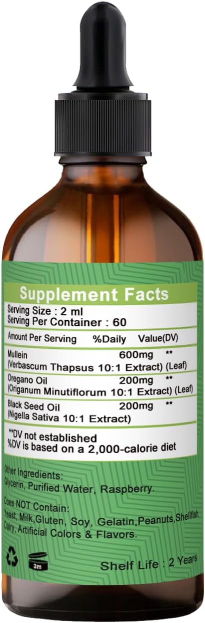 Organic Mullein Leaf Extract for Lungs