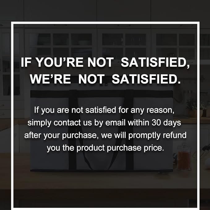 Insulated Reusable Grocery Shopping Bags, 4 Packs