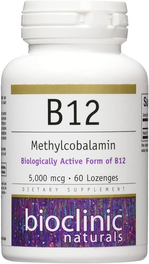 Bioclinic Naturals - B12 Methylcobalamin 5000 mcg 60 LOZ