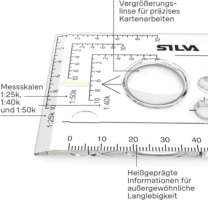 Silva Expedition 4 Rotatable Compass - 1:25k, 1:40k, 1:50k Scales - Advanced Navigation for Professionals - Hiking Compass