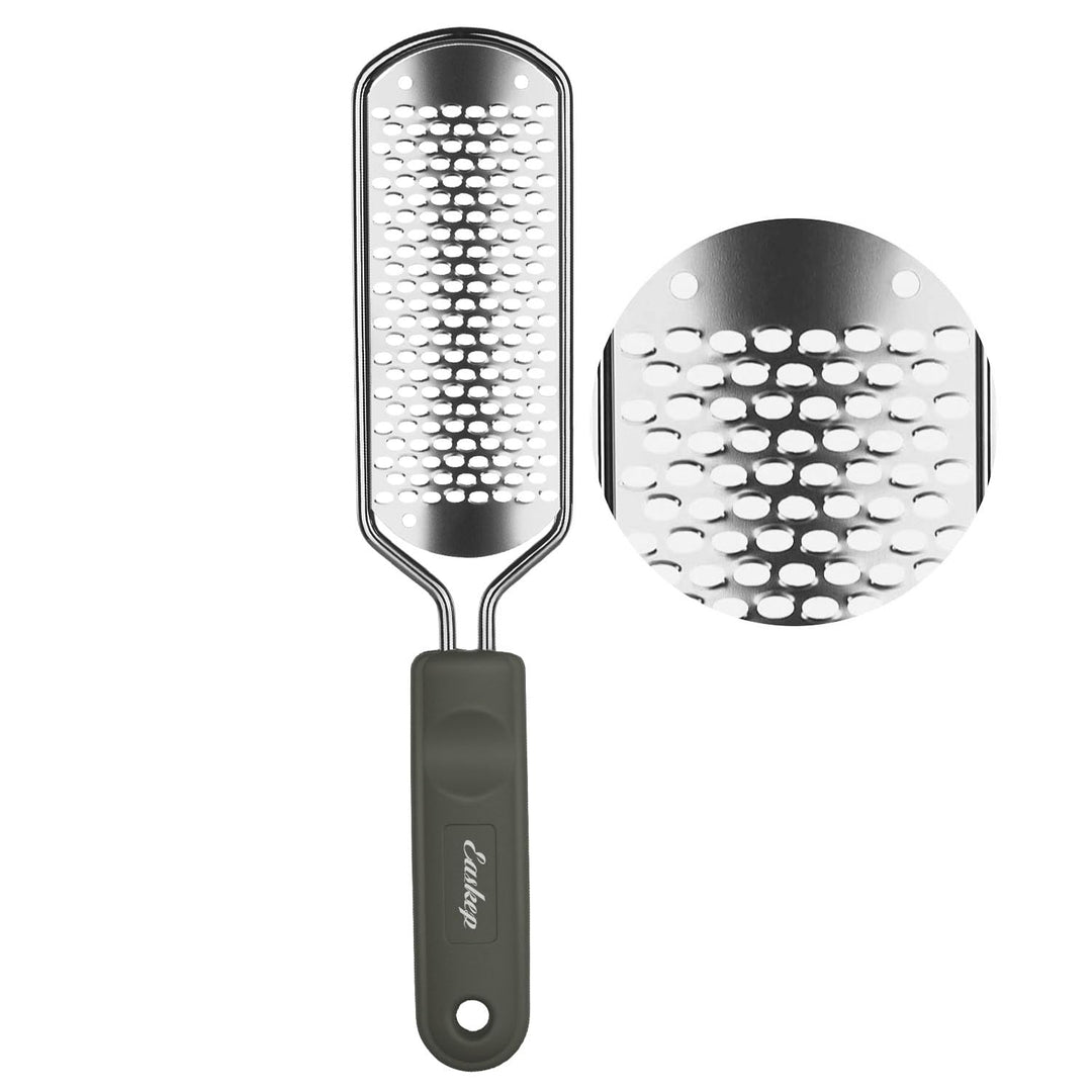 Foot File Foot Scrubber Pedicure - Callus Remover for Feet Easkep Professional Grater Rasp Foot Scraper Corns Callous Removers Cracked Dead Skin Remover for Dry and Wet Feet (Grey Green)