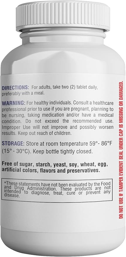 365 Health Magnesium Glycinate, 400mg Per Serving, 120 Tablets, High Absorption Supplement for Bone, Muscle & Heart Health