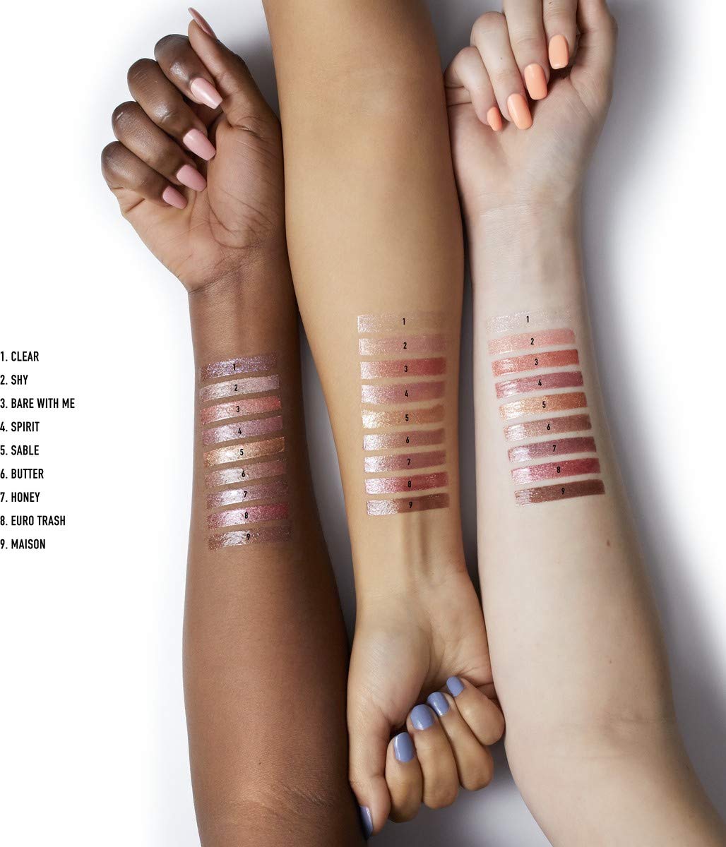 NYX PROFESSIONAL MAKEUP Lip Lingerie Glitter - Euro Trash Dark Pink-Brown