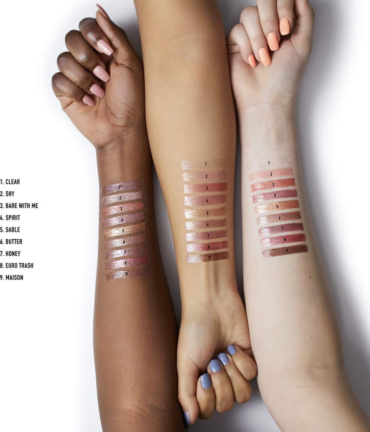 NYX PROFESSIONAL MAKEUP Lip Lingerie Glitter - Euro Trash Dark Pink-Brown