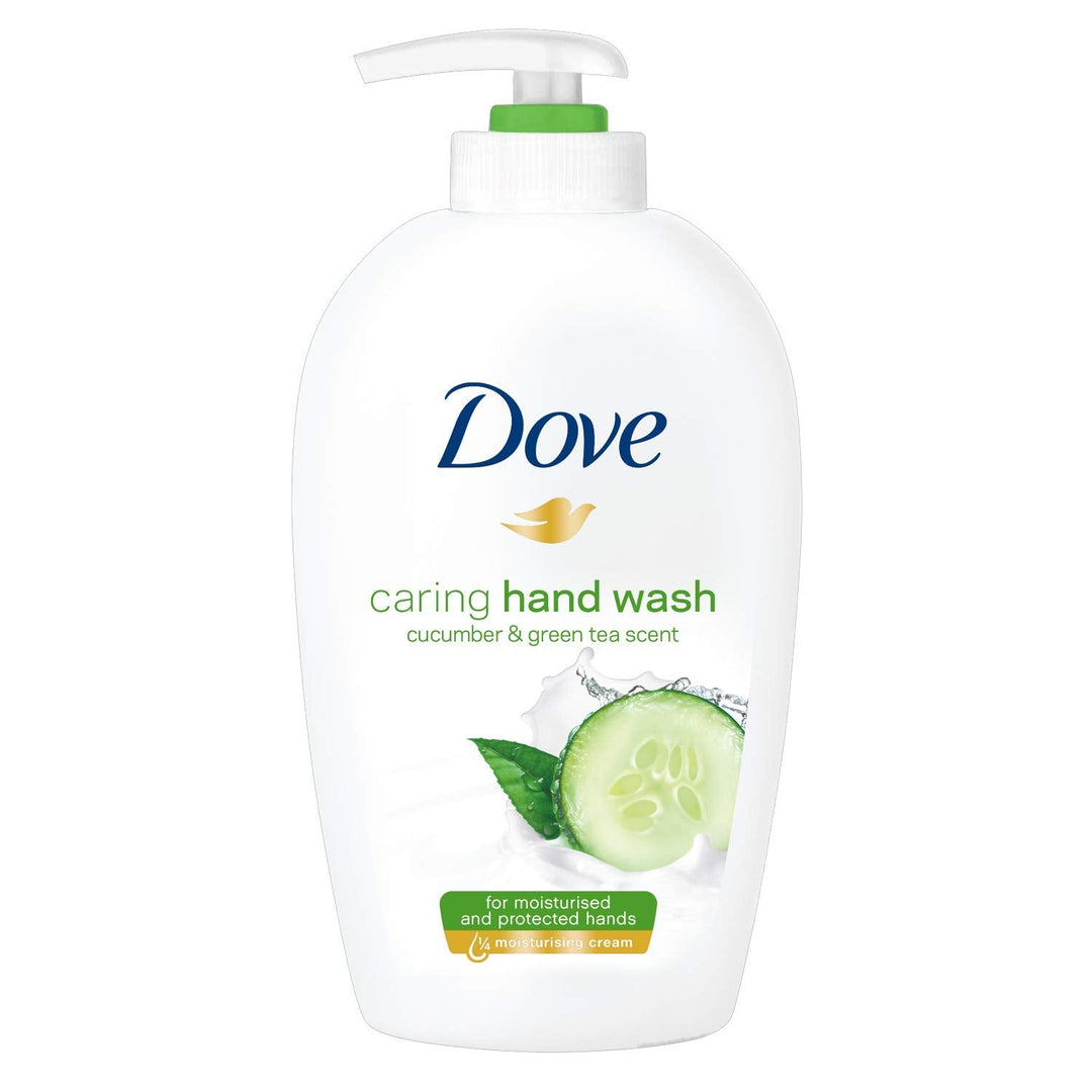 Dove Caring Hand Wash Cucumber & Green Tea Scent | Ph Balanced Scented Moisturizing Hand Soap For Working Hands And Dry Hands |