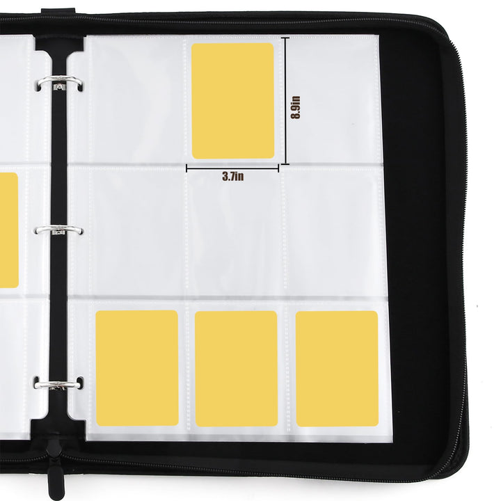 Card Binder 9-Pocket, 720 Pockets Card Holder Album with 40 Sleeves Yellow Face