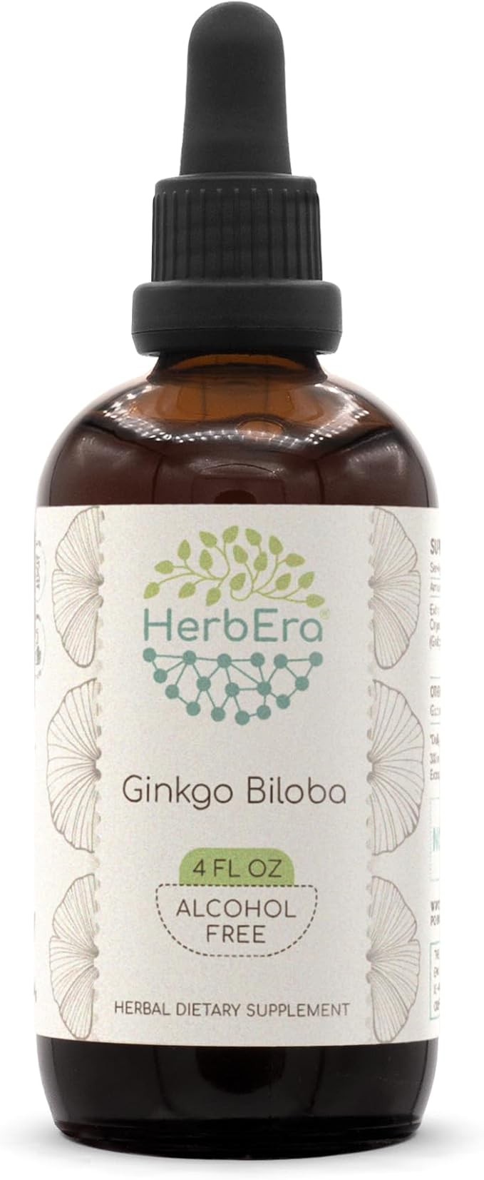 Ginkgo Biloba B120 Alcohol-Free Herbal Extract Tincture, Super-Concentrated Ginkgo Biloba (Ginkgo Biloba) Dried Leaf 4 fl oz