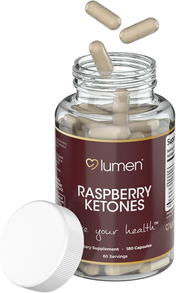 Raspberry Ketone for Women – with Raspberry Ketone & African Mango – 1800mg Per Serving – 180 Capsules – 60 Servings – Non-GMO & Gluten-Free