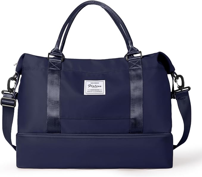 Travel Duffel Bag,Sports Tote Gym Bag,Shoulder Weekender Overnight Bag for Women