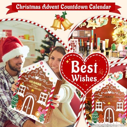 Makeup Advent Calendar 2025, 24 Days Christmas Gift Makeup Sets For Women, UCANBE 2025 Xmas Countdown Calendar Full Makeup Kits Beauty Makeup & Cosmetic For Teens, Girls Gift