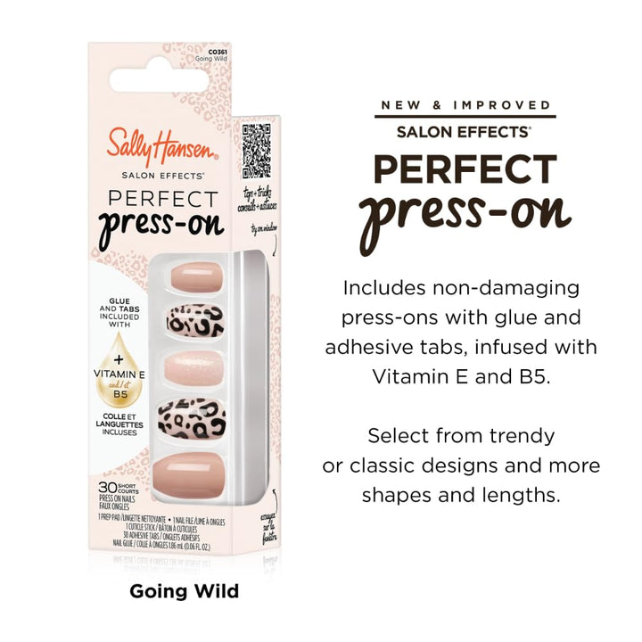 Sally Hansen Instant Cuticle Remover | 15-Second Gel & 30 Press-On Nail Designs