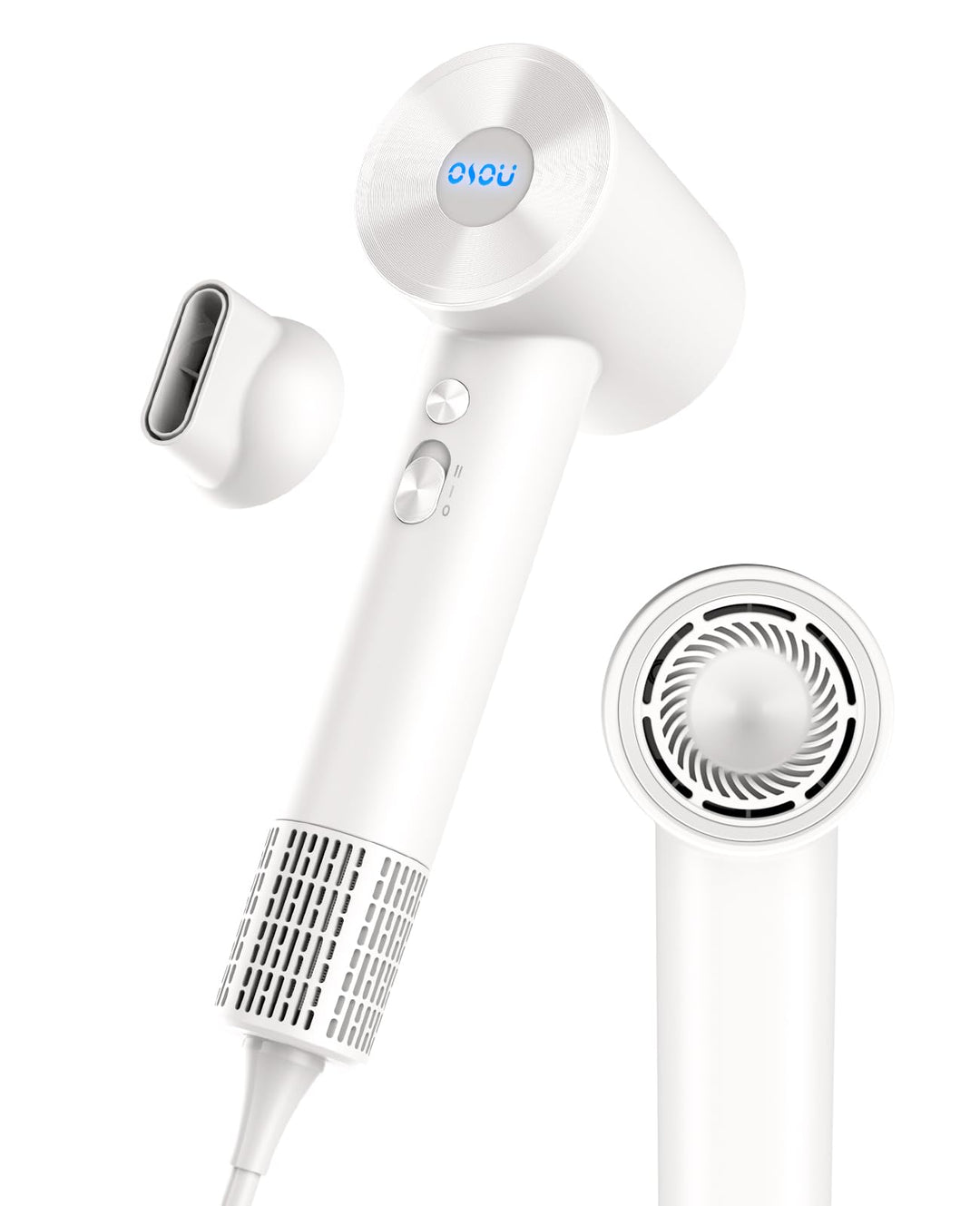 OSOU Hair Dryer, Negative Ionic Hair Dryer, High-Speed Blow Dryer with 110, 000 RPM Brushless Motor, Fast Drying Lightweight Travel Hairdryer, Low Noise Home Hair Dryer with Smooth Nozzle