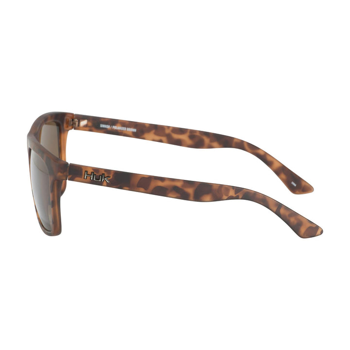 HUK, Polarized Lens Eyewear with Performance Frames, Fishing, Sports & Outdoors Sunglasses, (Siwash) Brown/Tort, Medium