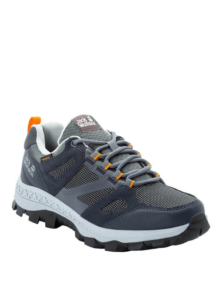 Jack Wolfskin Women's Downhill Texapore Low W Hiking Boot, Dark Blue/Grey, 5