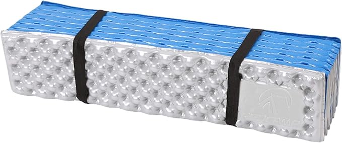 REDCAMP Foldable Foam Camping Pads for Sleeping, Waterproof Closed Cell Foam Camping Sleeping Pad - Ultra-Lightweight for Hiking & Backpacking, R-2.1 Insulated, Royal Blue/Grey/Green/Brown/Khaki