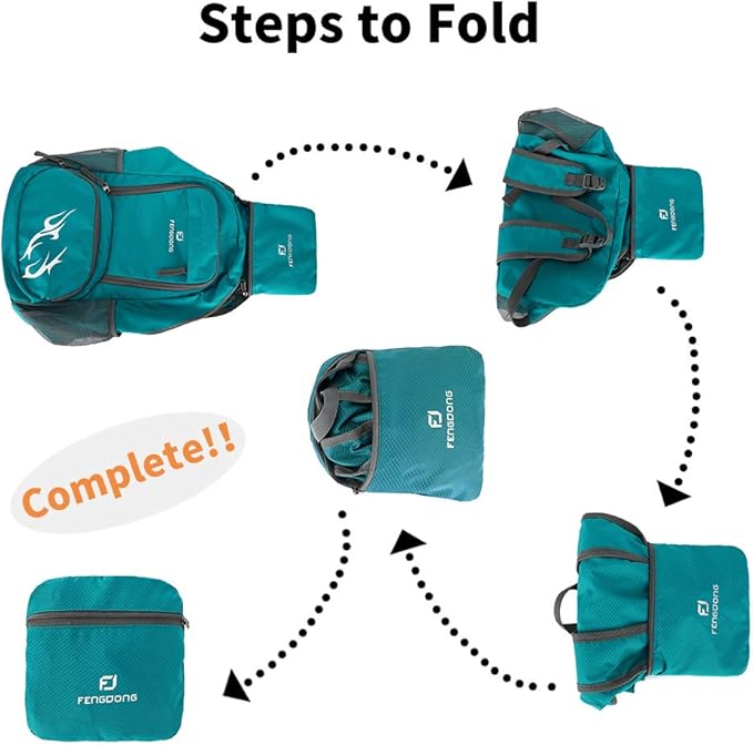 35L Lightweight Foldable Waterproof Packable Travel Small Hiking Backpack Daypack for men women